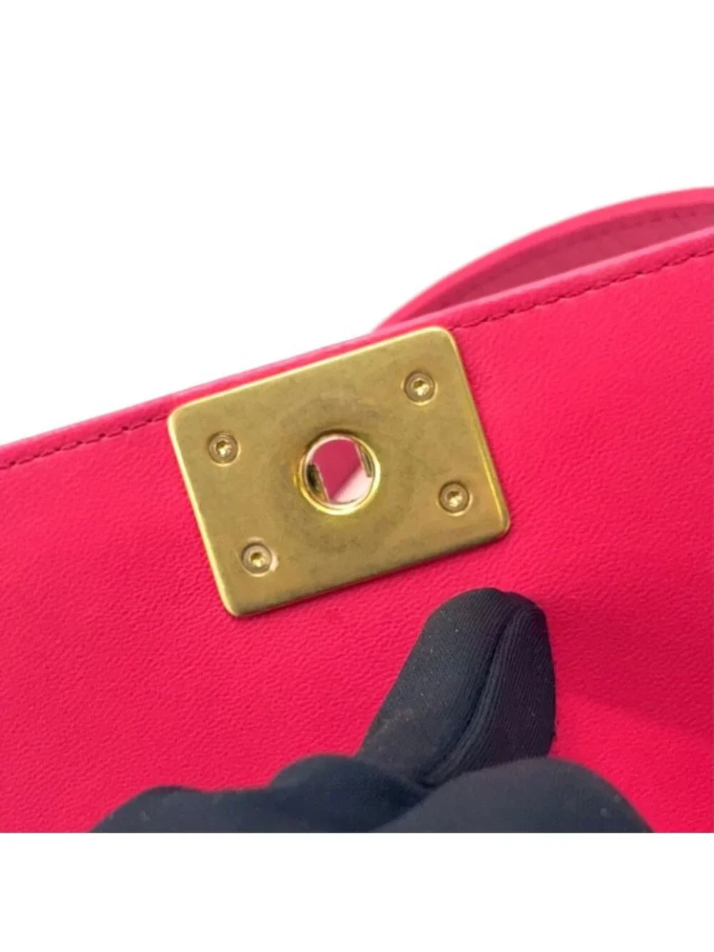 Chanel Boy Small Tweed Lambskin Pink Chain Shoulder Bag Gold